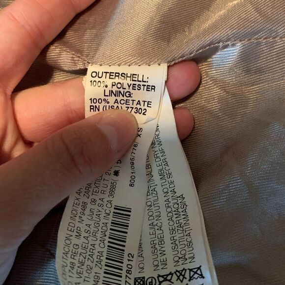 Zara basic tie front jacket/ blazer. Size xs - Picture 4 of 11